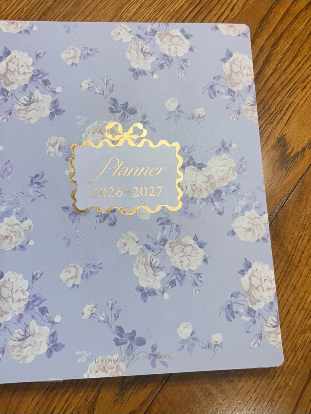 LoveShackFancy x Target Yoobi Floral Planner 2026-2027 in Blue and Gold